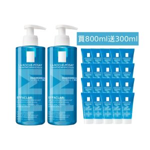 理膚寶水 青春潔膚凝膠+M 買800ml送300ml